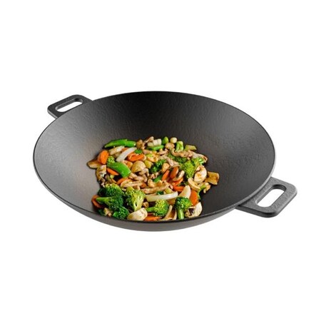 Classic Cuisine Classic Cuisine 82-KIT1088 Cast Iron Wok-14 in. Pre-Seasoned 82-KIT1088